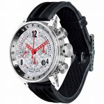 Montre B.R.M. V12 Chronographe cadran argent aiguilles rouges